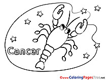 Cancer download Happy Birthday Coloring Pages