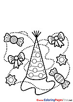 Congratulation Colouring Sheet download Happy Birthday