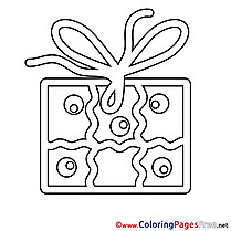 Image Gift download Happy Birthday Coloring Pages