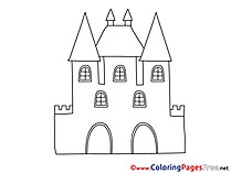 Castle for free Coloring Pages download