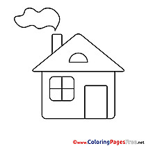 House free printable Coloring Sheets