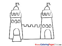 Tower Colouring Sheet download free