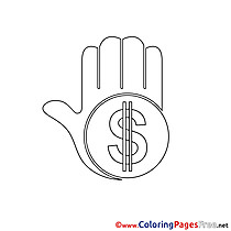 Arm Money Business free Coloring Pages
