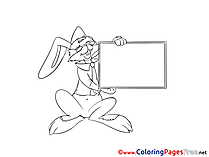 Bunny Coloring Pages Business