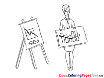 Chart Colouring Page Business free