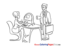 Colleagues for Kids Business Colouring Page