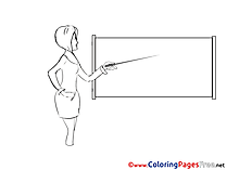 Conference Business Colouring Sheet free