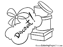 Discount free Colouring Page Business