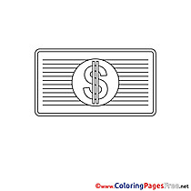 Dollar Colouring Sheet download Business