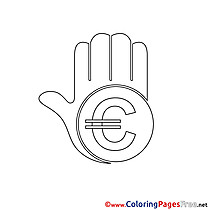 Euro printable Business Coloring Sheets