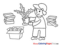 Gardener download Business Coloring Pages