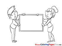Illustration Coloring Pages Business