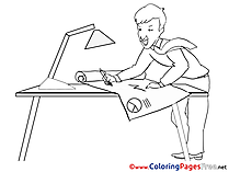 Ingeneer Colouring Sheet download Business