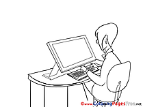 Job Business Coloring Pages free