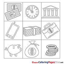 Job Children Business Colouring Page