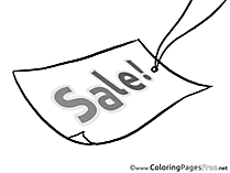 Leaflet Colouring Page Business free