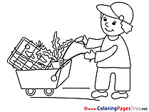 Loader free Colouring Page Business