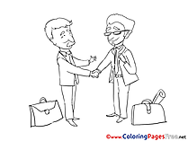 Meeting Business Coloring Pages free