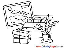 Move free Business Coloring Sheets