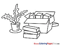 Objects Children Business Colouring Page