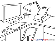 Office printable Coloring Pages Business