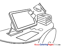 PC Kids Business Coloring Pages