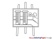 Project printable Business Coloring Sheets