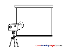 Projector Business free Coloring Pages