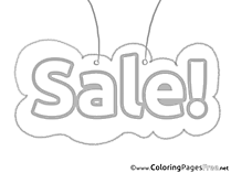 Sale Coloring Sheets Business free