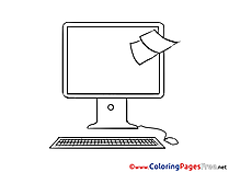 Sticky Note printable Coloring Pages Business