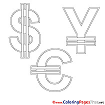 Symbols Coloring Pages Business