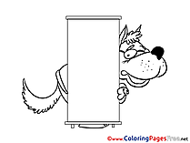 Wolf Kids Business Coloring Page