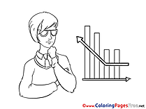 Woman Diagram Coloring Sheets Business free