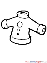 Clothes for free Coloring Pages download