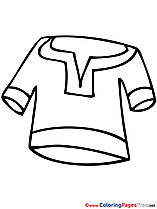 Clothes Kids free Coloring Page