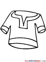 Clothes Kids free Coloring Page