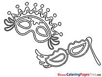 Coloring Sheets download free Mask