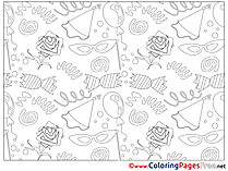 Decoration download printable Coloring Pages