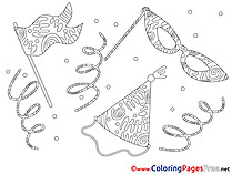 Festival Children download Colouring Page