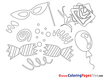 Festival Kids download Coloring Pages