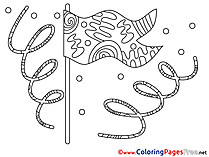 Flag download Colouring Sheet free