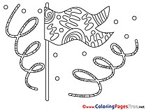 Flag download Colouring Sheet free