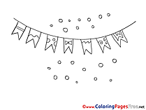 Flags download Colouring Sheet free