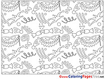 For Children free Decoration Coloring Pages