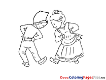 For free Dance Coloring Pages download