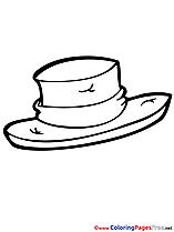 Hat Kids download Coloring Pages