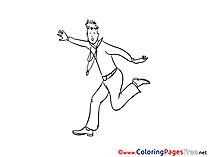 Man free Colouring Page download