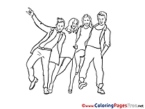 Party Coloring Pages for free