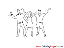 Party free Colouring Page download