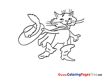 Puss in Boots Coloring Sheets download free